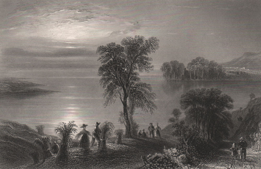 Lochmaben, Dumfries & Galloway. Scotland. BARTLETT c1840 old antique print